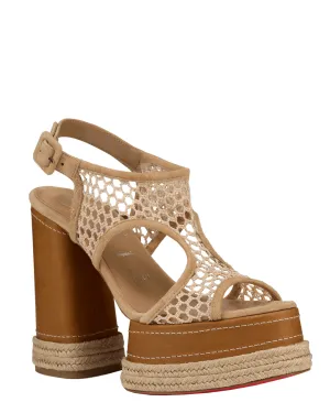Almeja Platform Espadrille Sandal in Terra