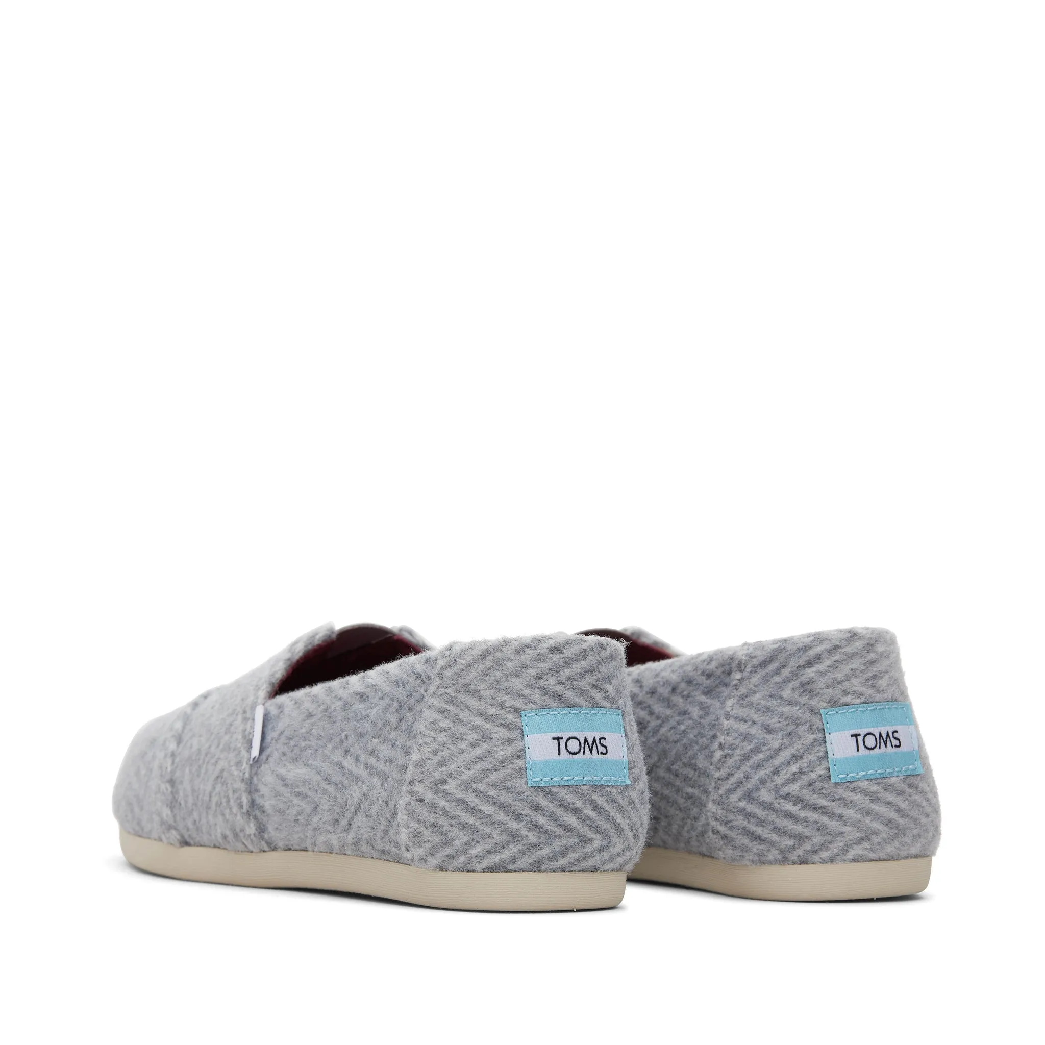 Alpargata Grey Herringbone Slip-On