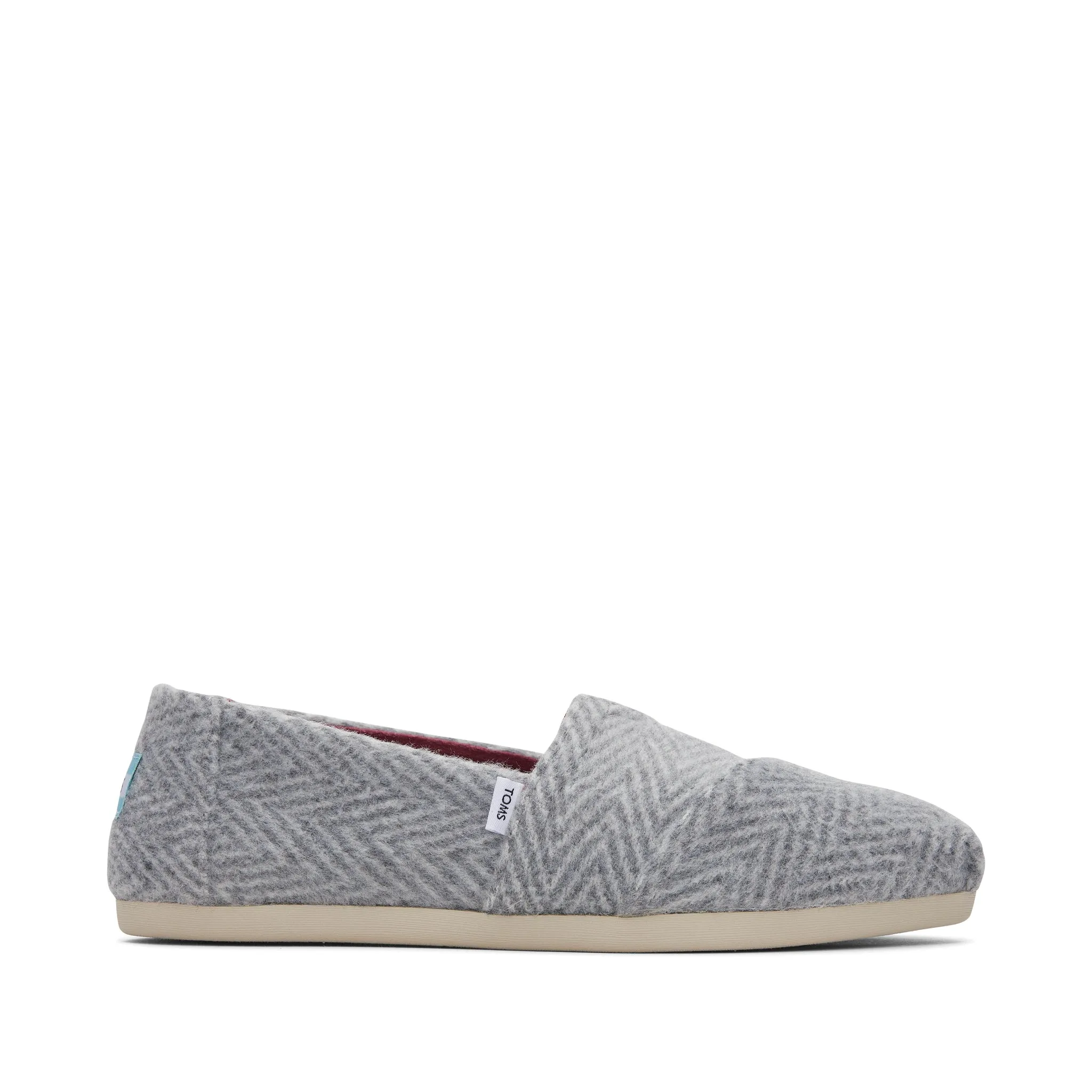 Alpargata Grey Herringbone Slip-On