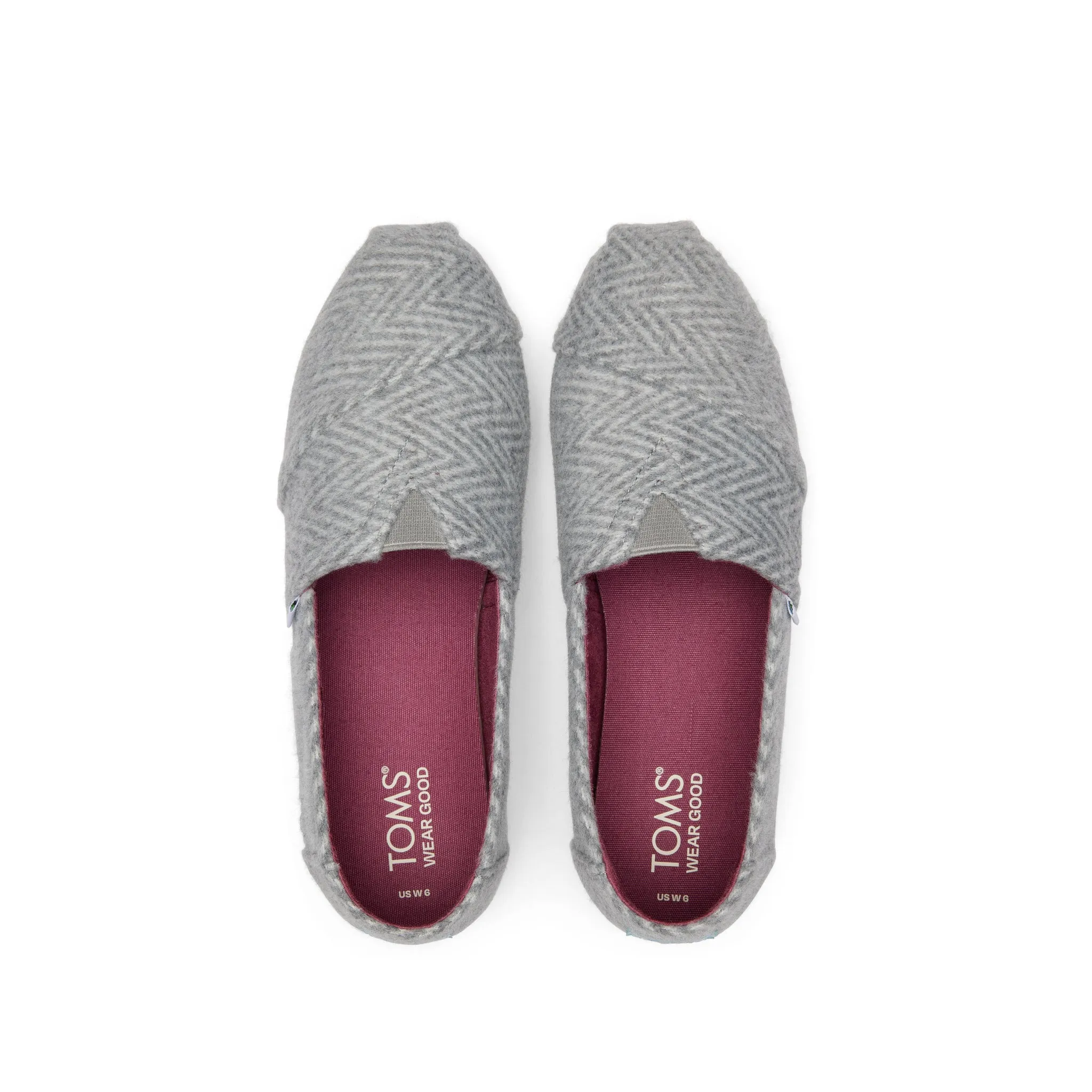 Alpargata Grey Herringbone Slip-On