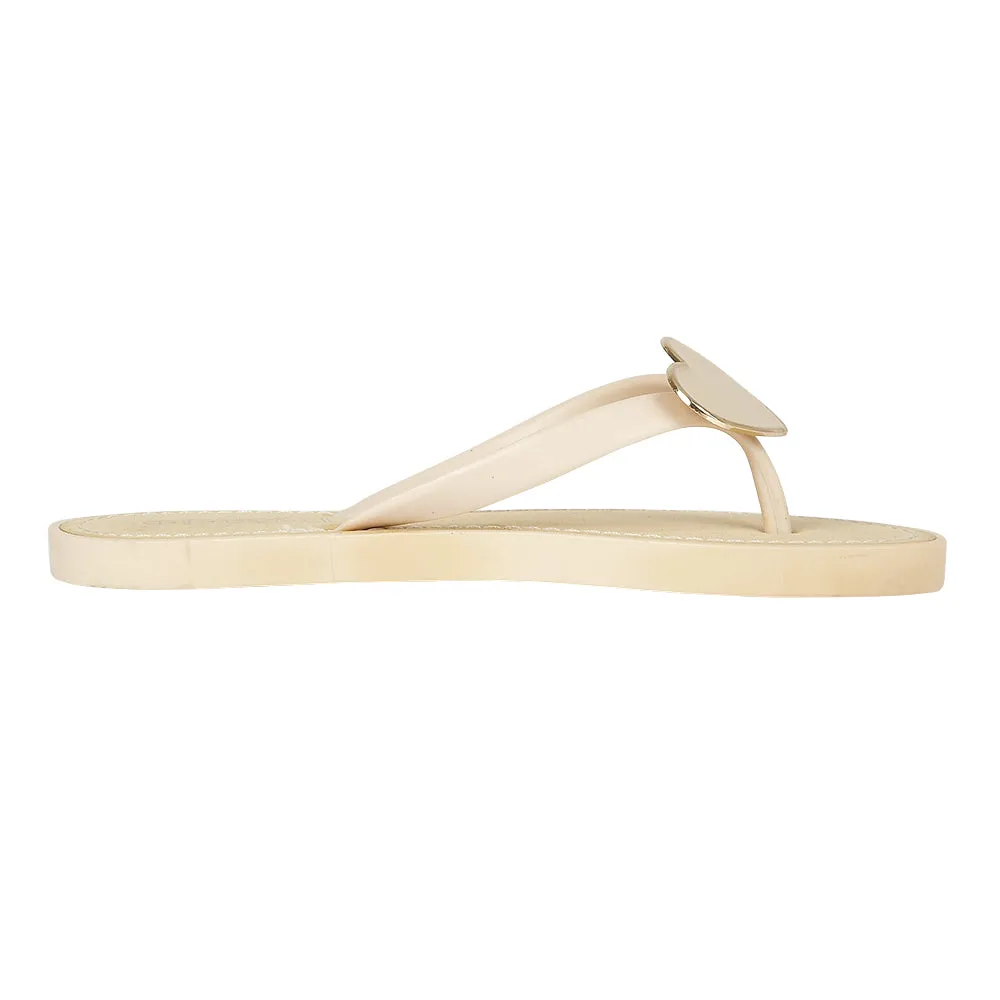 Beige Flat Shoes