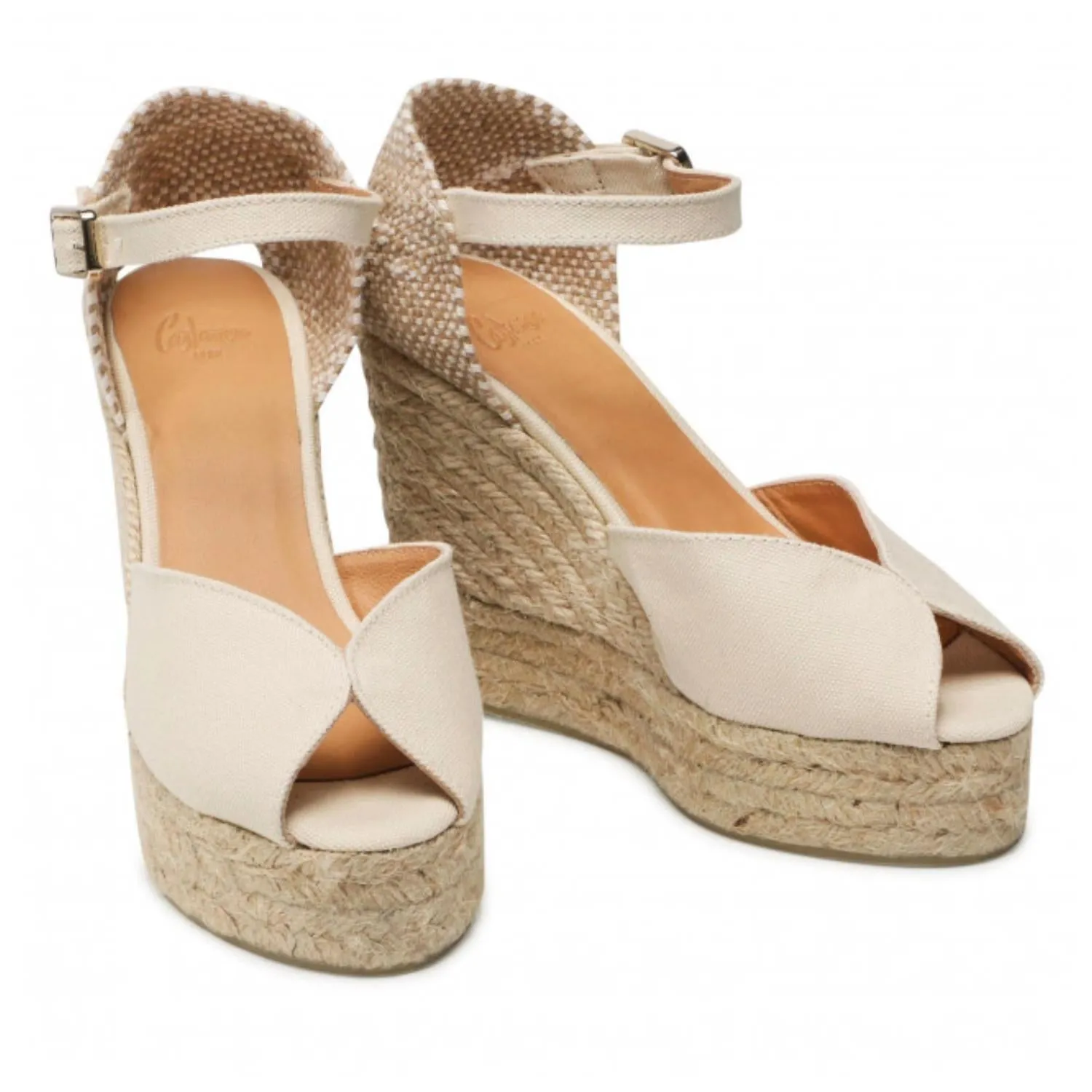 Bianca Wedge Espadrille Sandal In Ivory