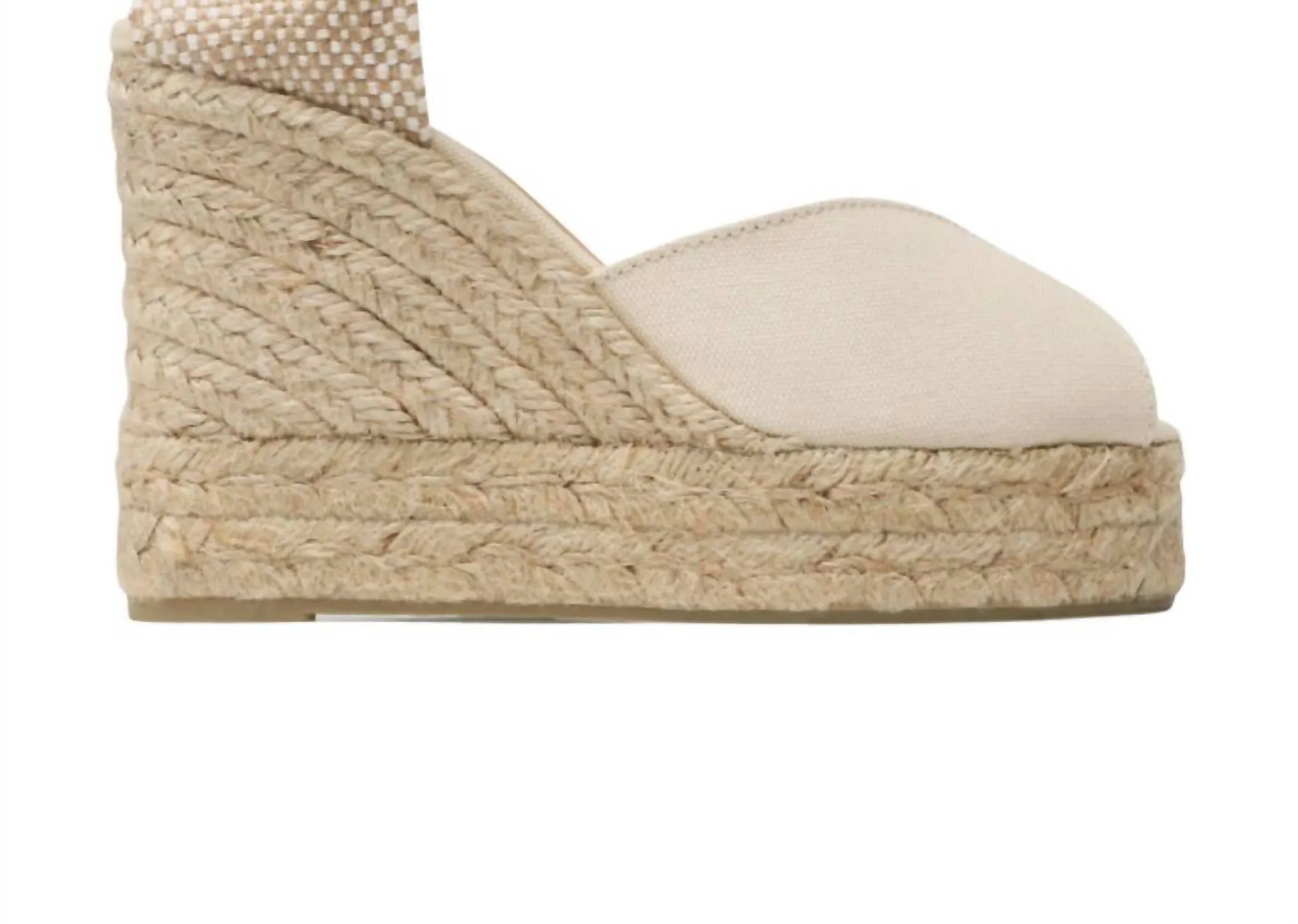 Bianca Wedge Espadrille Sandal In Ivory