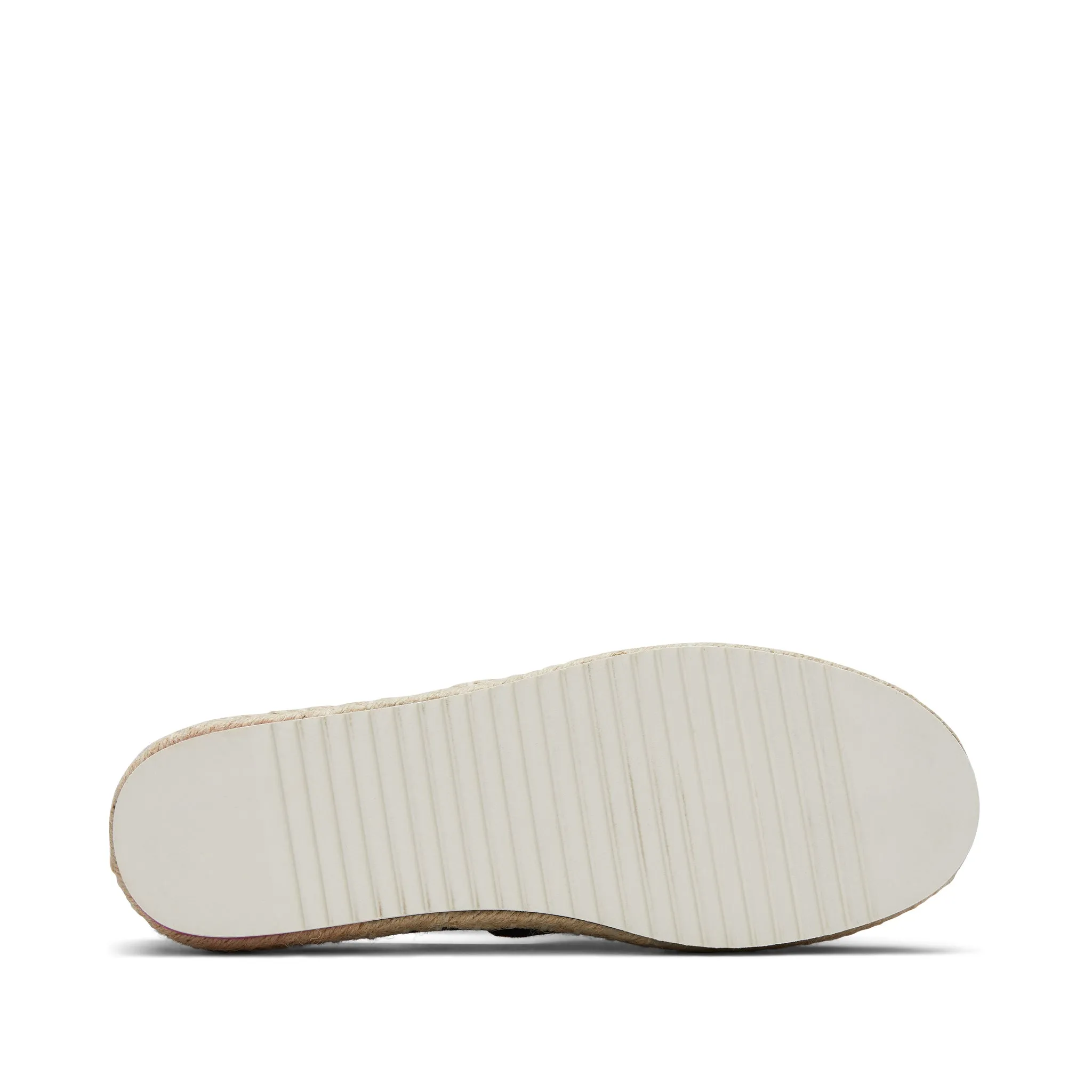 Black Alpargata Platform Rope Espadrille