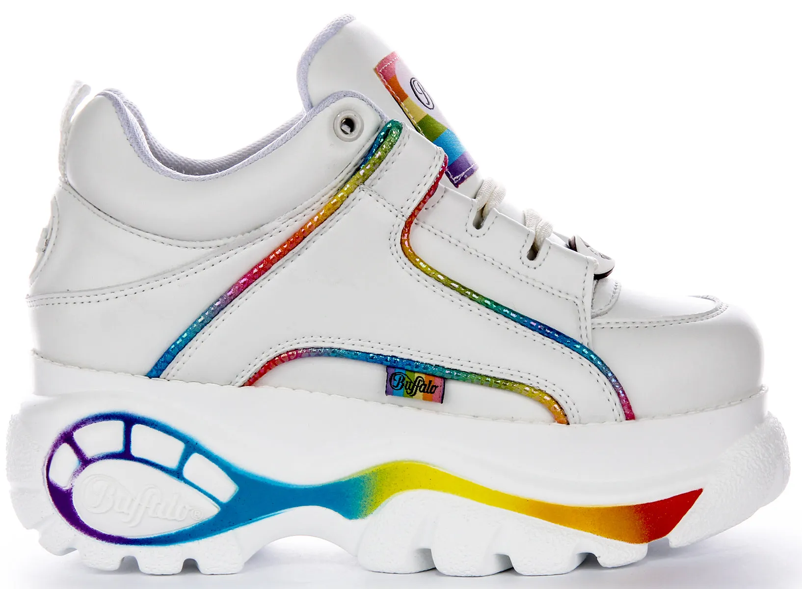 Buffalo 1339-14 2.0 In White Rainbow For Women Shoes Buffalo