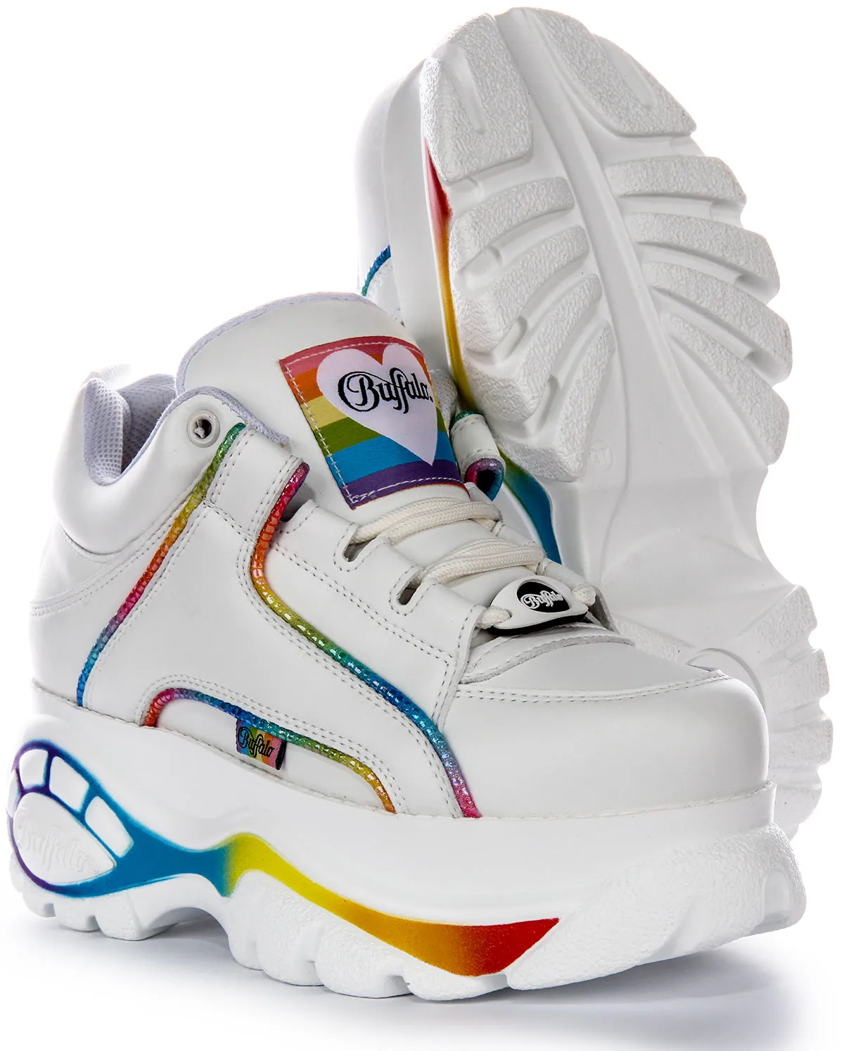Buffalo 1339-14 2.0 In White Rainbow For Women Shoes Buffalo