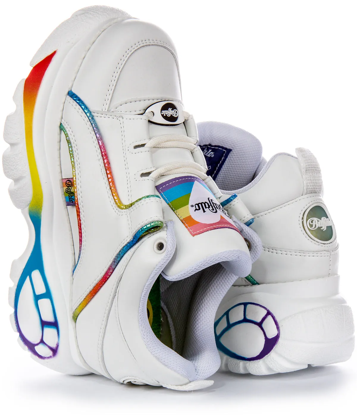 Buffalo 1339-14 2.0 In White Rainbow For Women Shoes Buffalo