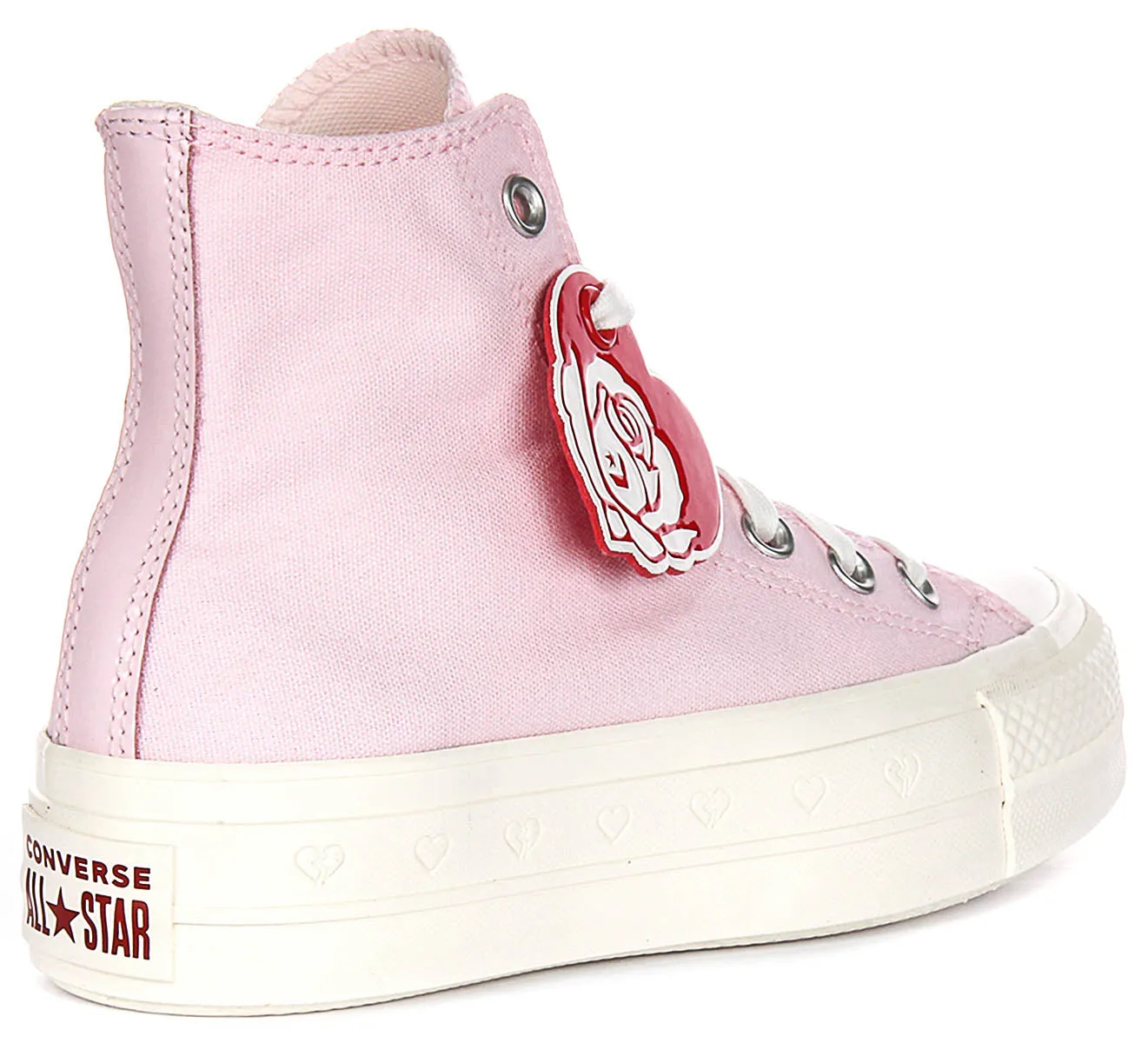 Converse All Star Lift Platform Valentine A13652C In Pink White Shoes Converse
