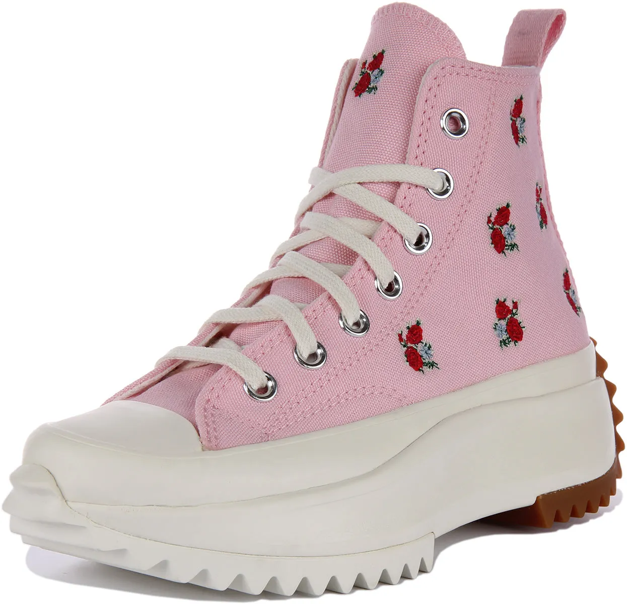 Converse Run Star Hike A05192C In Rose Hearts in Pink Shoes Converse