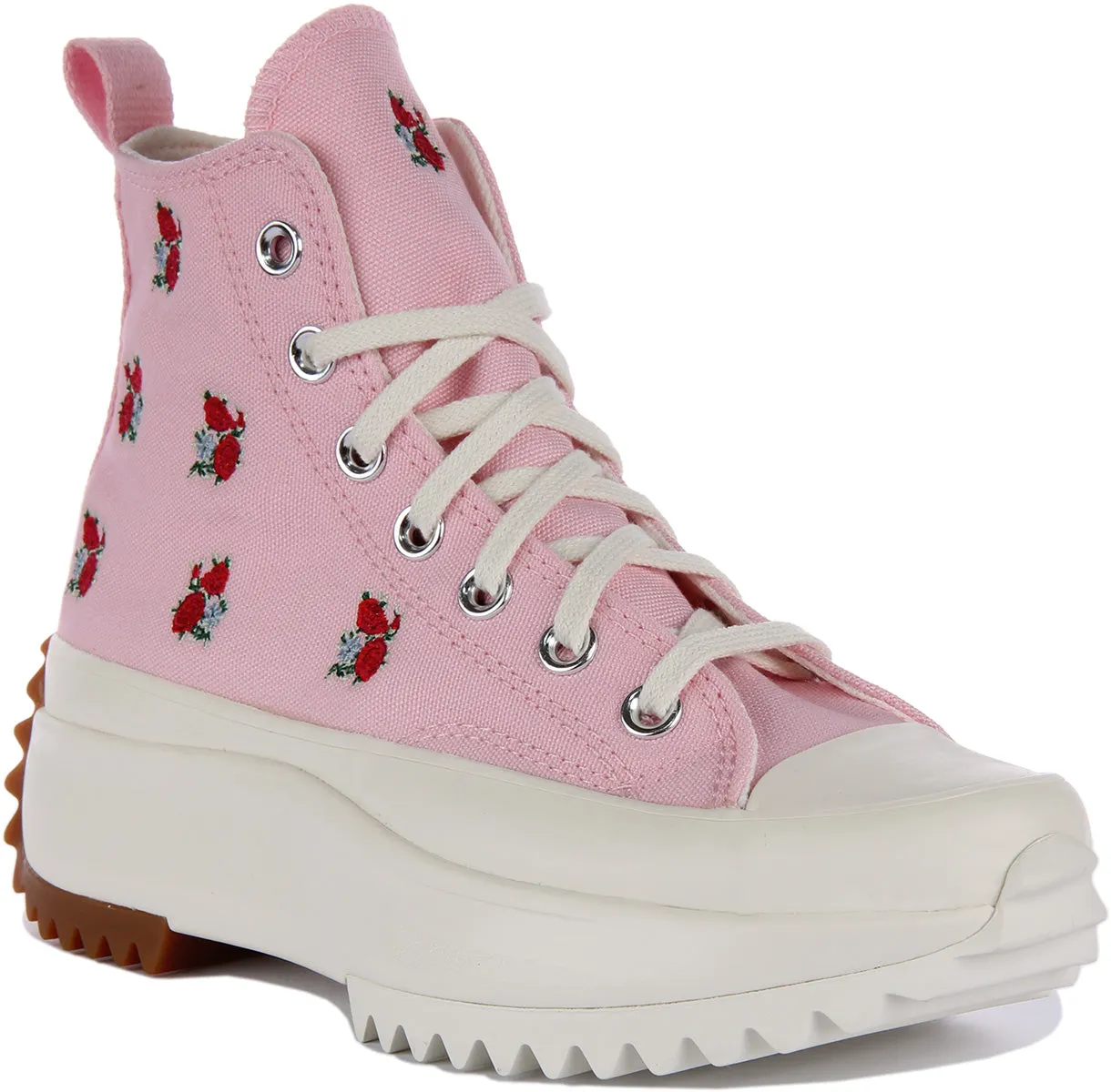 Converse Run Star Hike A05192C In Rose Hearts in Pink Shoes Converse
