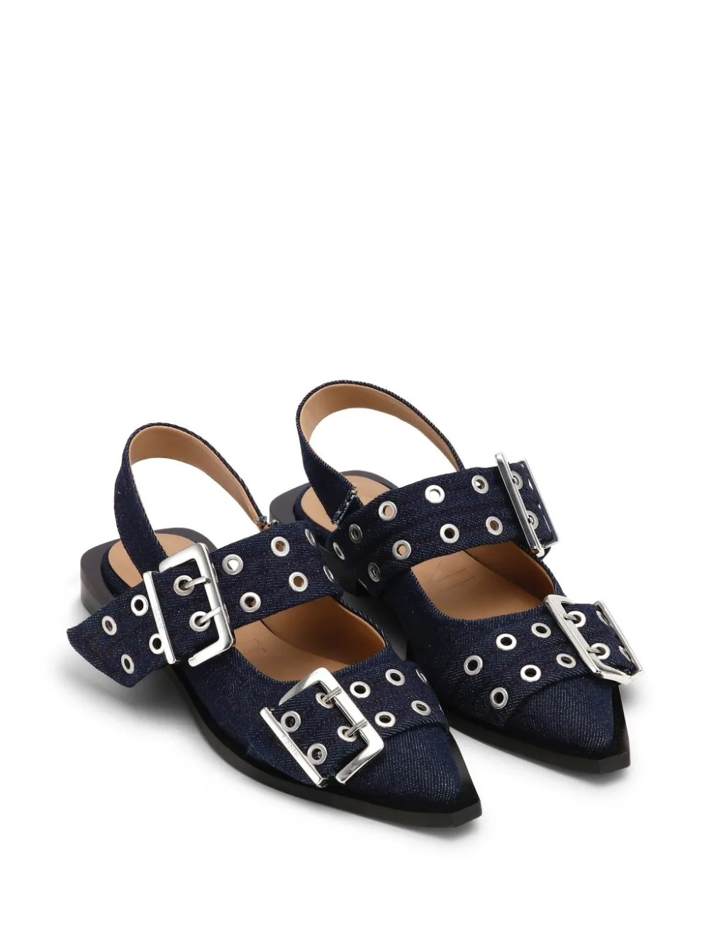 Ganni Women's Flat Shoes blue