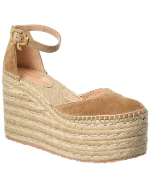 Gianvito Rossi Suede Platform Espadrille
