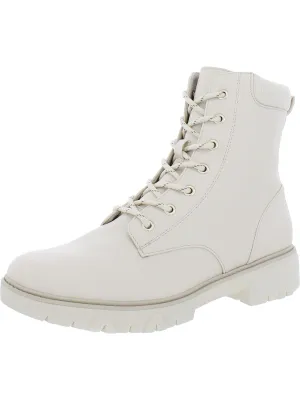Head Start Womens Faux Leather Round Toe Booties