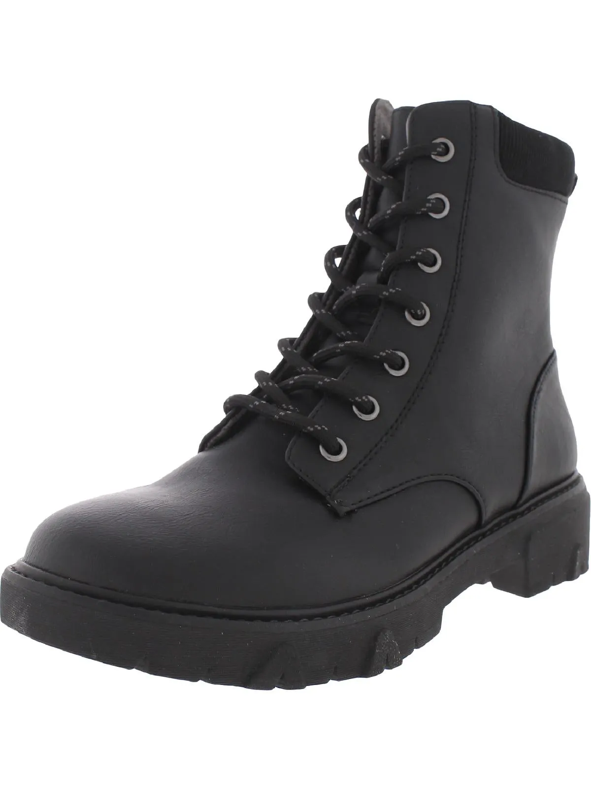 Head Start Womens Faux Leather Round Toe Booties
