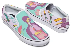 Human Organs Diagram Slip-On Shoes
