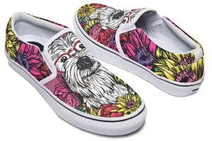 Illustrated Westie Slip-On Shoes