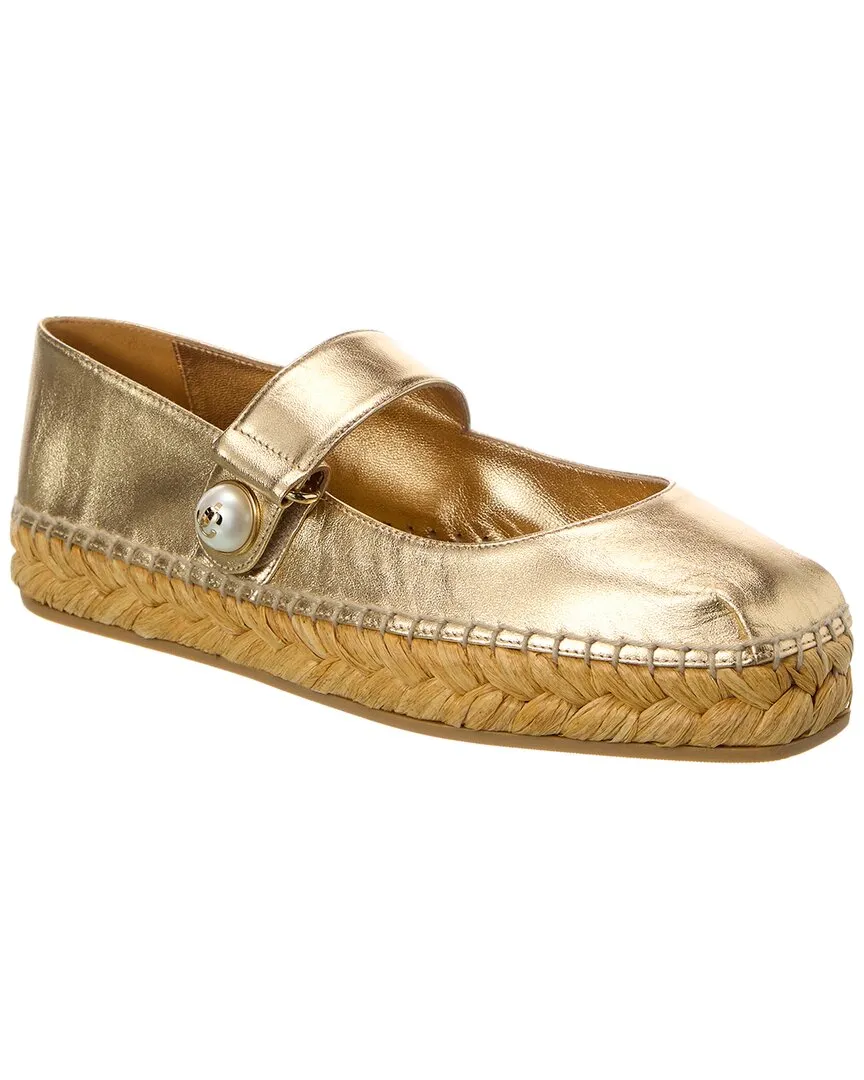 Jimmy Choo Fayence Leather Espadrille