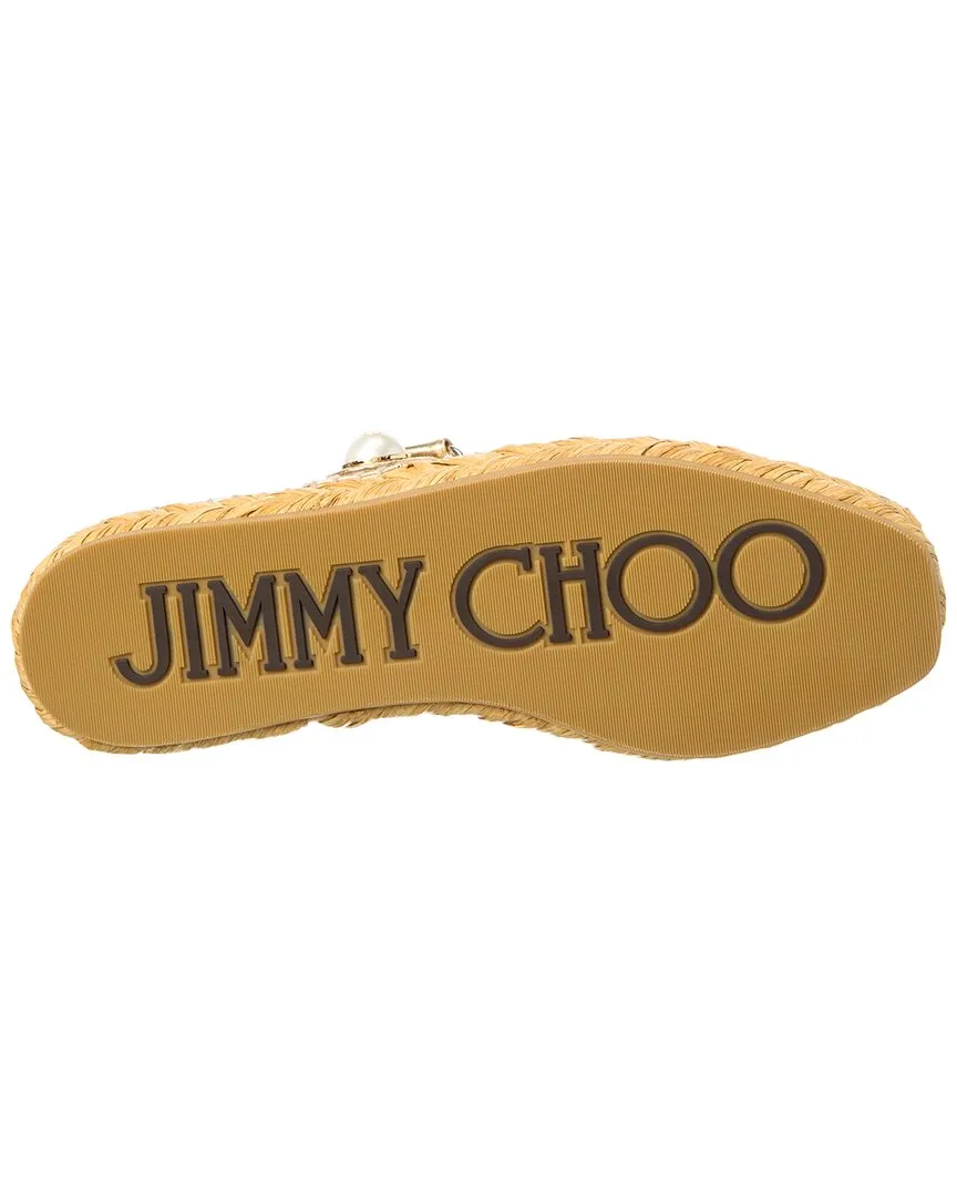 Jimmy Choo Fayence Leather Espadrille
