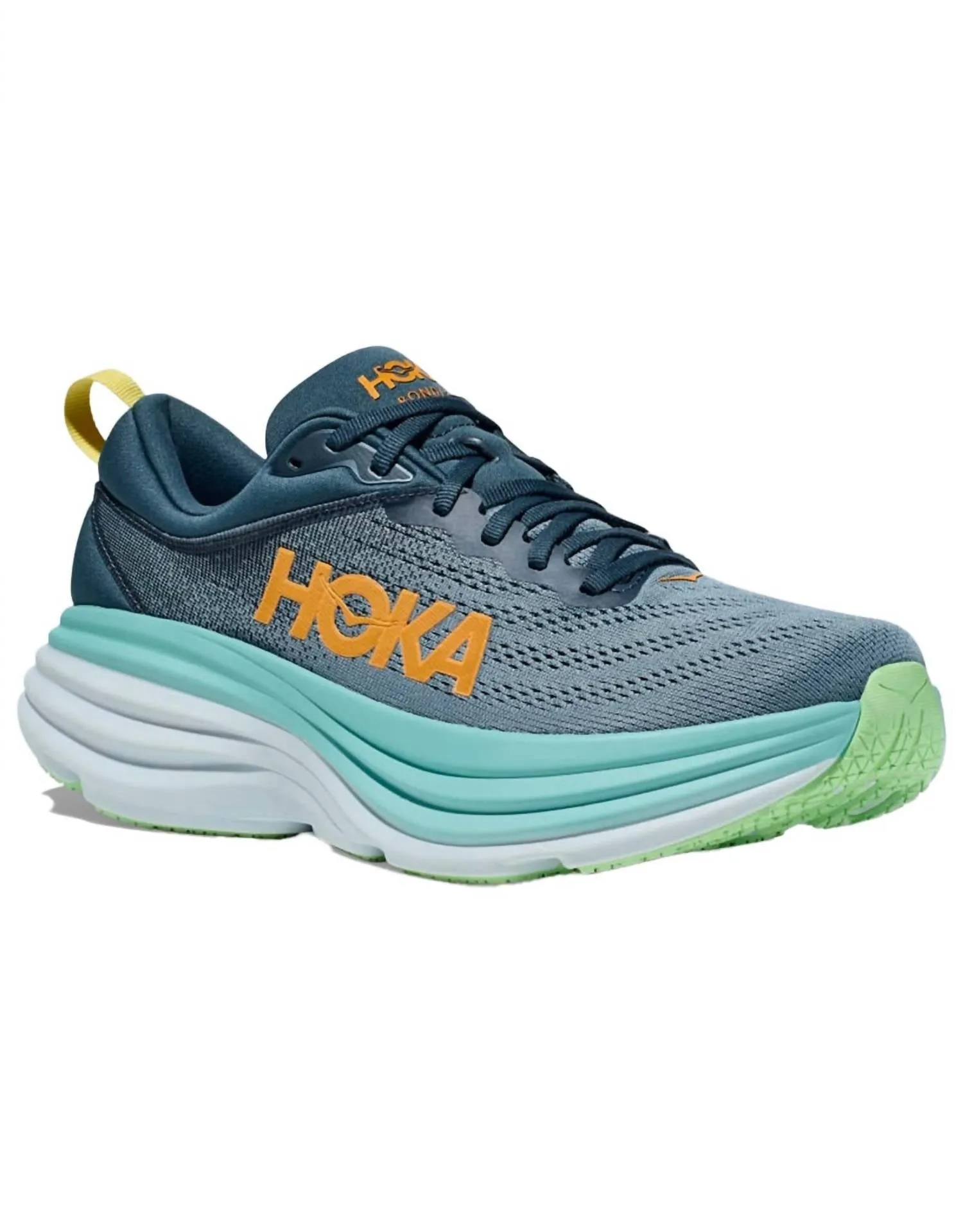 Men's Bondi 8 Running Shoes In Teal/shadow
