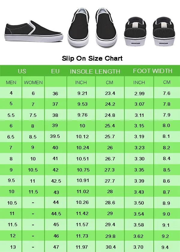 Seal Pattern Slip-On Shoes