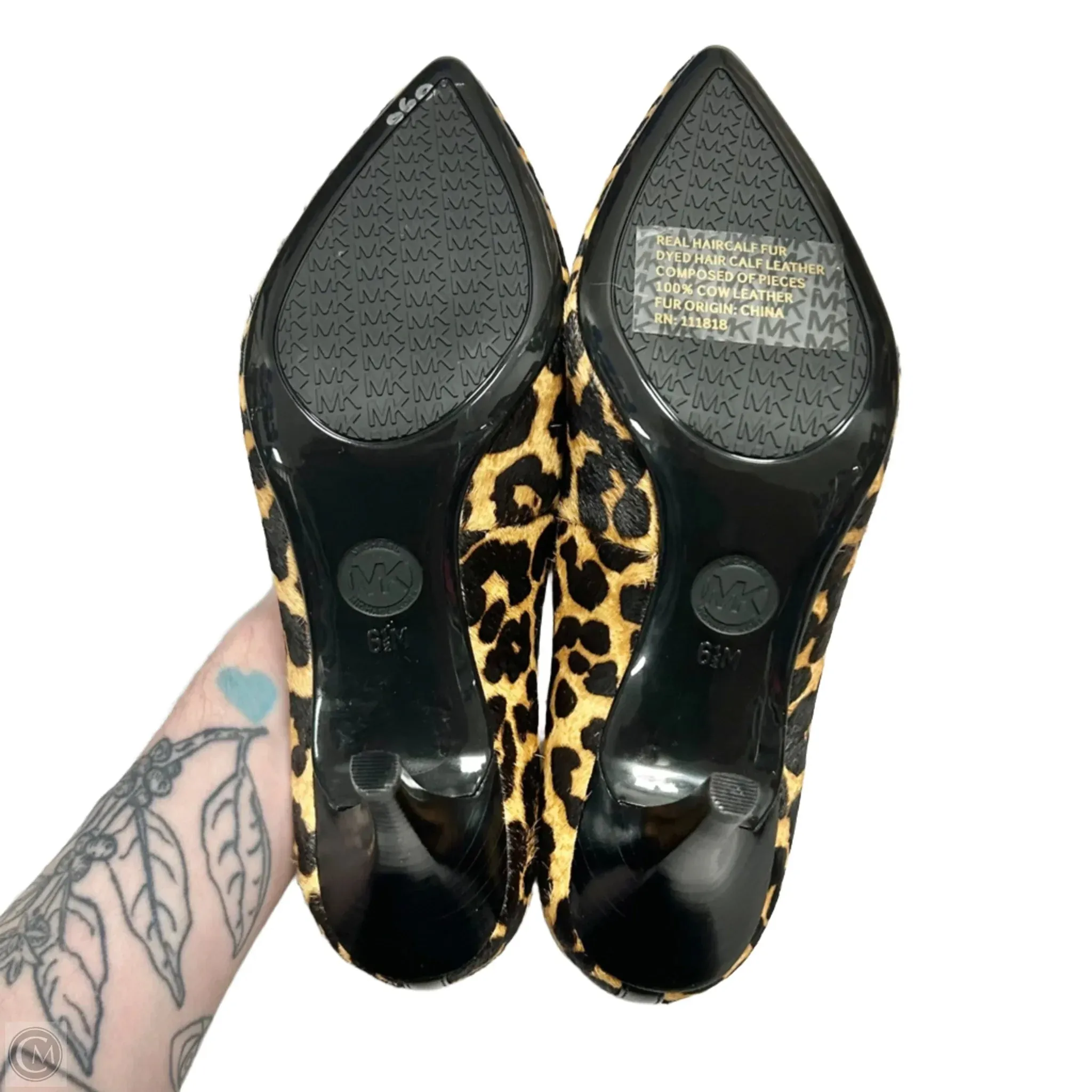 Shoes Designer By Michael Kors In Animal Print, Size: 6.5