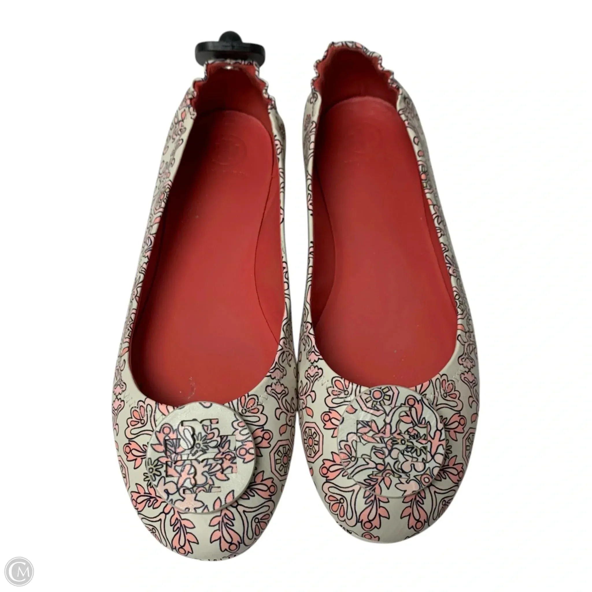 Shoes Designer By Tory Burch In Pink & White, Size: 10.5