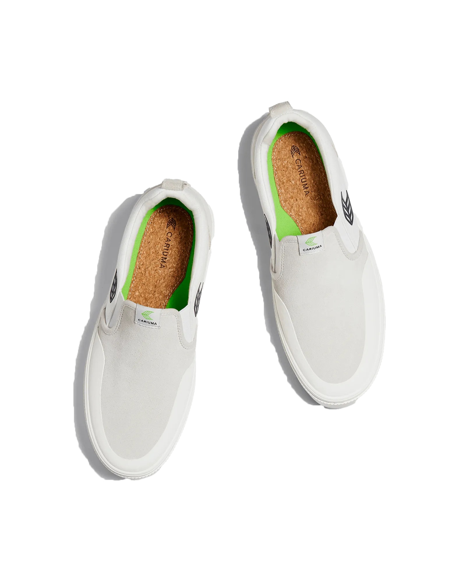 Slip On Skate Pro Shoes in Off White & Black Logo