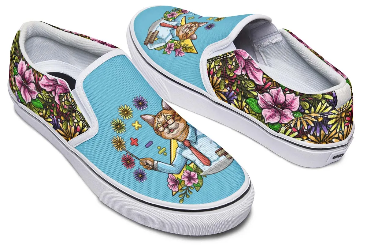 Teaching Math Feline Slip-On Shoes