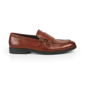 Tresmode Bondy Tan Men's Double Monk Shoes