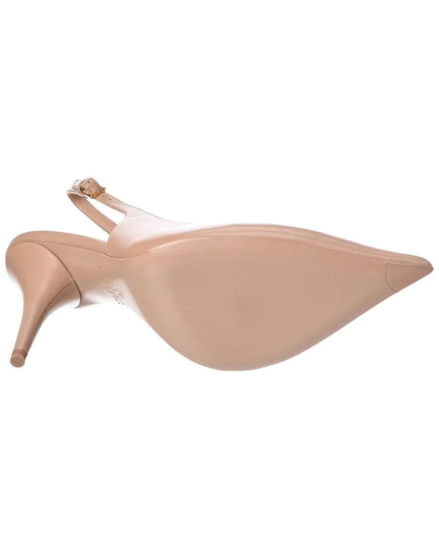 Valentino VLogo 90 Leather Slingback Pump
