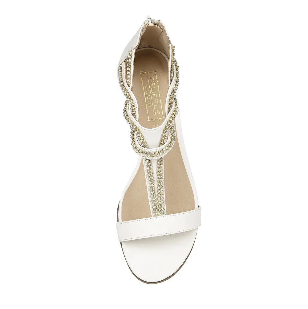 White  Flat Shoes