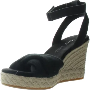 Womens Mixed Media Espadrille Heels