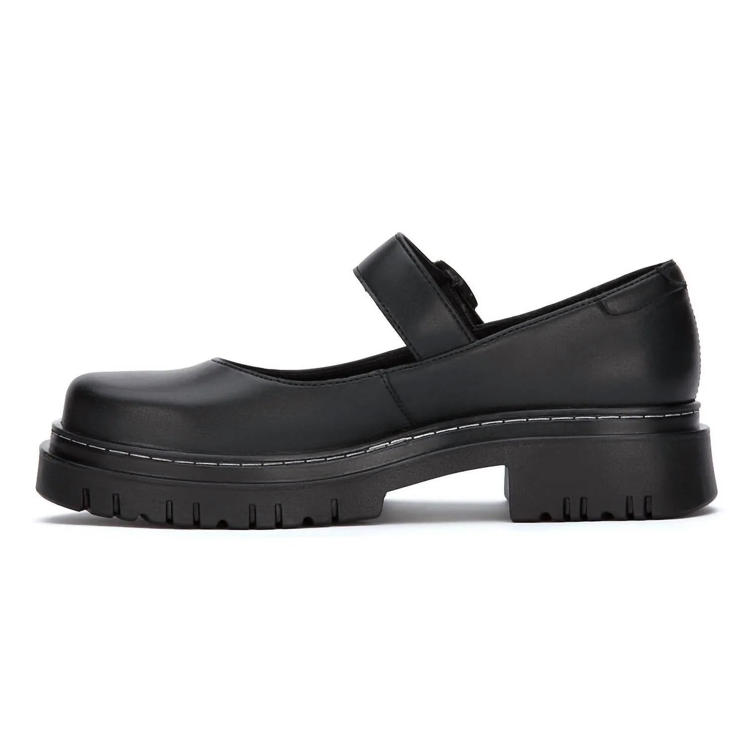 Women's Platform Mary Janes Shoes In Black