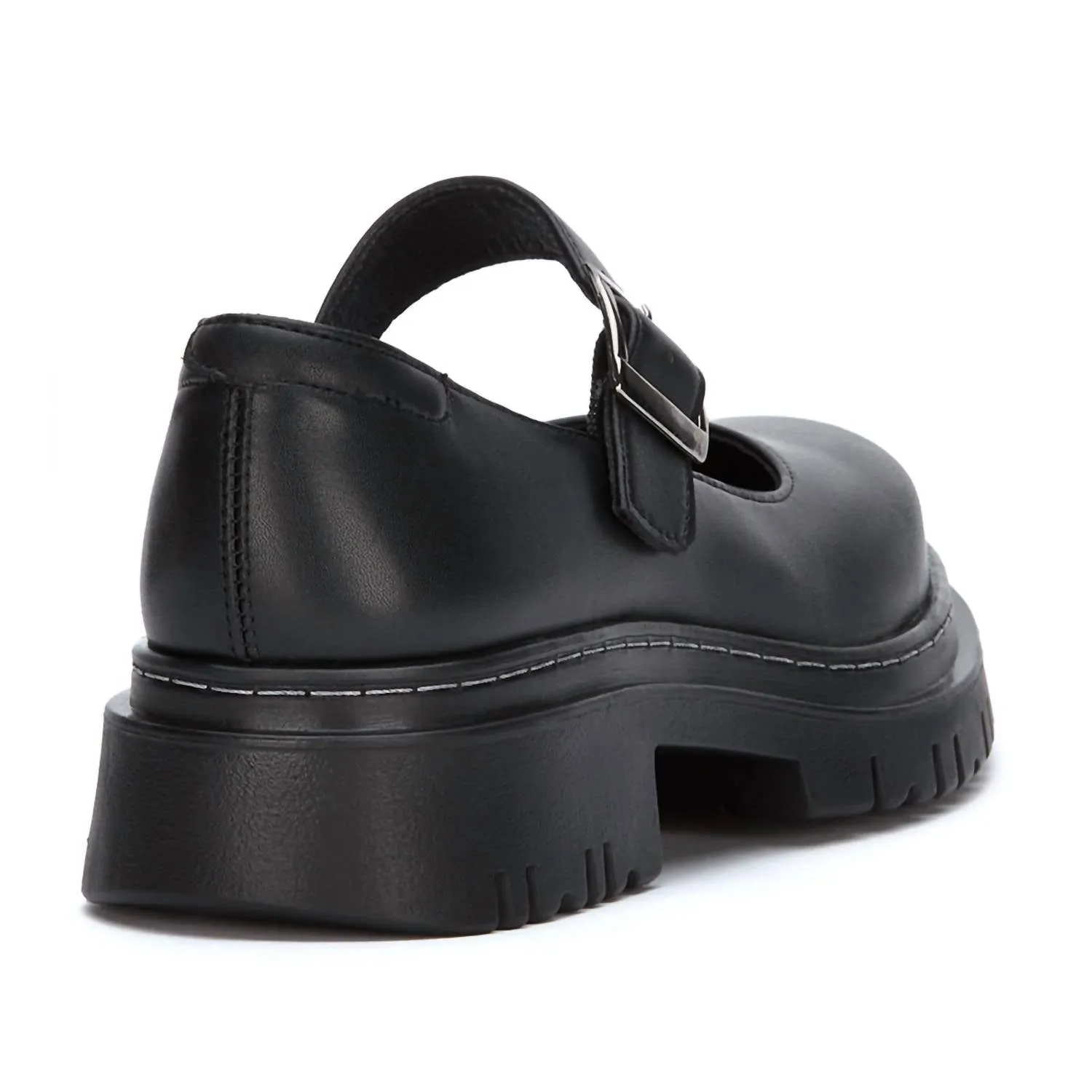 Women's Platform Mary Janes Shoes In Black